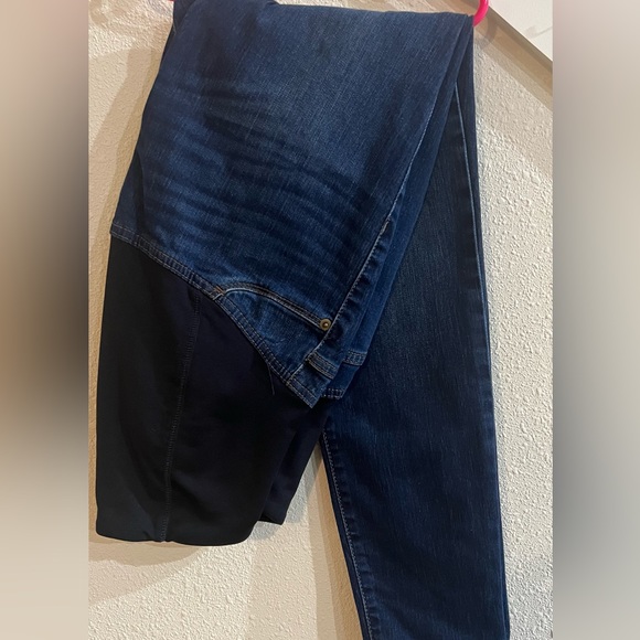 Over Belly Skinny Maternity Jeans - Dark Wash 2 - Picture 5 of 5